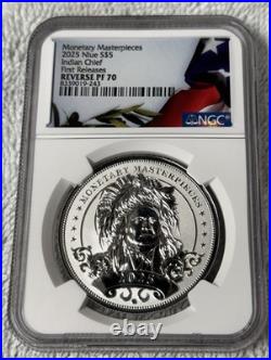 2025 Niue Indian Chief Reverse Proof PF70 NGC slab First Release! MINT