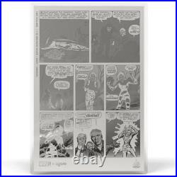 2025 Niue Marvel COMIX Art in Motion Fantastic Four #1 Internal Page 1 oz Silver