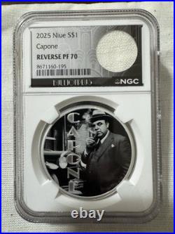 2025 Niue S$1 Capone REVERSE PF 70 NGC 1 Oz Silver