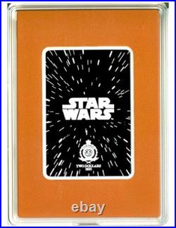 2025 Niue S$2 Star Wars TOS Trading Card Coins The Dog Fight Topaz 024/300