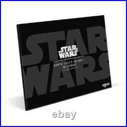 2025 Niue Star Wars Darth Vader Helmet Blueprint 1 oz Proof Silver Foil 2025 Niue Star Wars Darth Vader Helmet Blueprint 1 oz Proof Silver Foil