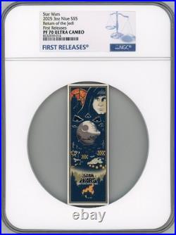2025 Niue Star Wars Return of the Jedi 3 oz Silver Poster Coin NGC 70 FR