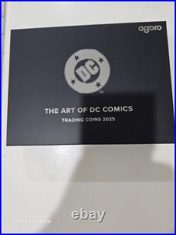 2025 Niue The Art of DC Comics Silver Trading Coins Opened Box Sealed 2025 Niue The Art of DC Comics Silver Trading Coins Opened Box Sealed