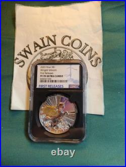 2025 Niue Winged UNICORN 1 oz Silver PF70 First Release NGC EF118