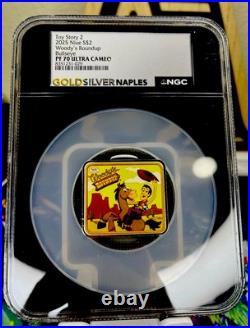 2025 Niue silver 2$ Toy story 2 woodys round up bullseye pf70 ultra cameo NGC