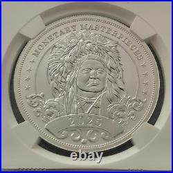 2025 Silver Niue $5 Indian Chief First Releases REV PF70 Monetary Masterpieces