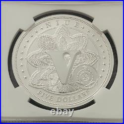 2025 Silver Niue $5 Indian Chief First Releases REV PF70 Monetary Masterpieces