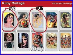 2025 The Art of DC Comics Ruby Wonder Woman 1oz Silver Coins/TWO COINS