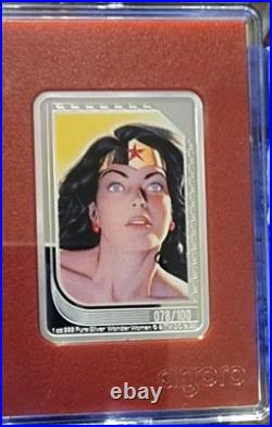2025 The Art of DC Comics Ruby Wonder Woman 1oz Silver Coins/TWO COINS