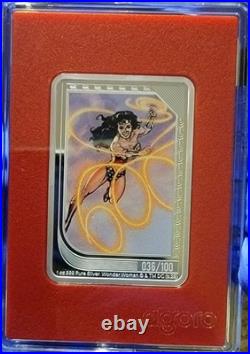 2025 The Art of DC Comics Ruby Wonder Woman 1oz Silver Coins/TWO COINS