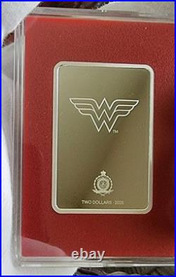 2025 The Art of DC Comics Ruby Wonder Woman 1oz Silver Coins/TWO COINS