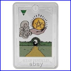2026 $2 Niue Tarot Cards The Ace of Pentacles 1 oz Silver Coin By Agoro Mintage