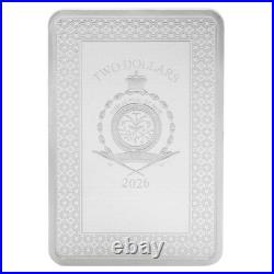 2026 $2 Niue Tarot Cards The Ace of Pentacles 1 oz Silver Coin By Agoro Mintage