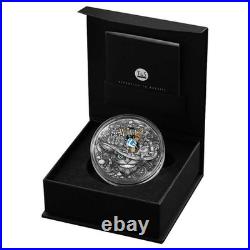 2026 $5 Wonderland 2 oz High Relief Antiqued Silver Coin by T&S Coin