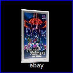 2026 Agoro Niue The Transformers The Movie 1986 Poster 1 oz Silver Collectible