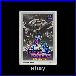 2026 Agoro Niue The Transformers The Movie 1986 Poster 1 oz Silver Collectible