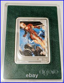2026 Art Of MARVEL IRON MAN- #240/250? Trading Coins 1oz Fine Silver AGORO