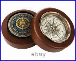 2026 Mint Of Poland Compass Rose 2oz 999 Colorized Silver Coin Wood Box And COA