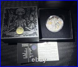 2026 NIUE Darkest Hour Alien 2 oz. 999 Silver Coin T&S Mint With OGP #A403