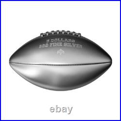 2026 NIue American Football Football 2 oz Pure Silver Coin