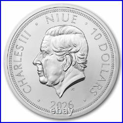 2026 Niue 10 oz Silver Czech Lion BU