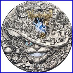 2026 Niue 2 Ounce Silver $5 Wonders of Stories Wonderland OGP COA STOCK