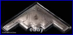 2026 Niue B-2 Spirit Stealth Bomber 1 oz Silver Antiqued High Relief 3D