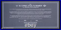 2026 Niue B-2 Spirit Stealth Bomber 1 oz Silver Antiqued High Relief 3D