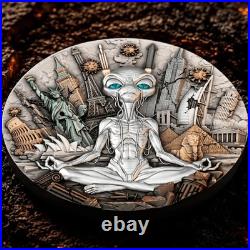 2026 Niue Darkest Hour 2 oz Silver Antiqued High Relief Coin