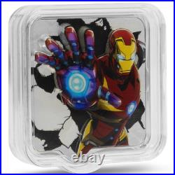 2026 Niue Marvel Smash Iron Man ZAPT! 2 oz Silver UHR Coin