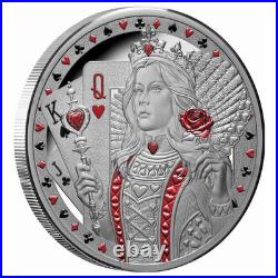 2026 Niue Queen of Hearts 1oz Silver Proof Coin Mintage of 750 2026 Niue Queen of Hearts 1oz Silver Proof Coin Mintage of 750