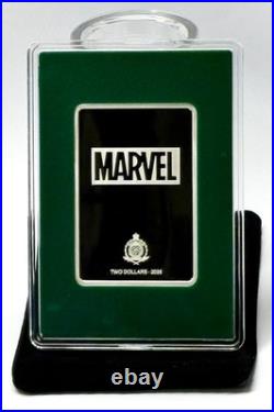 2026 The Art Of Marvel Comics Trading Coins SPIDER-MAN 1oz Silver Emerald /250
