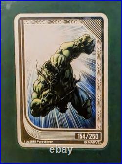 2026 The Art of MARVEL Comics HULK- #154/250? Trading Coins 1oz. 999 Silver