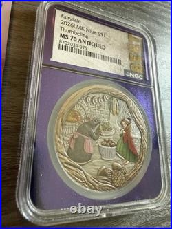 2026 Thumbelina Fairytale Colored Niue NGC MS70 TraderBea BERT Purple Core