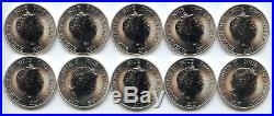 20 Count Lot of 2017 Niue Silver African Lion $2.999 1 oz. GEM BU Coins