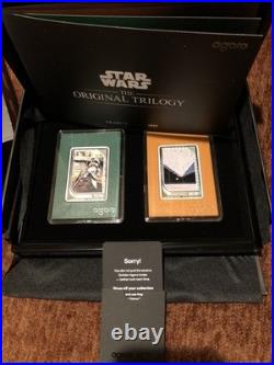 2-1 Oz Silver Collectible Star Wars The Original Trilogy Silver Trading Coins 2-1 Oz Silver Collectible Star Wars The Original Trilogy Silver Trading Coins