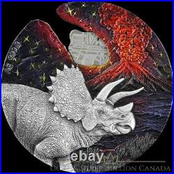 $2 Niue Island 2021 Impact Moments Meteorite 2 oz Silver High Relief coin