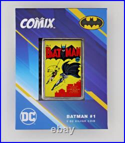 2 oz. 999 Fine, 2023 Batman #1 Comix Silver Proof New Zealand Mint, #282 of 1000