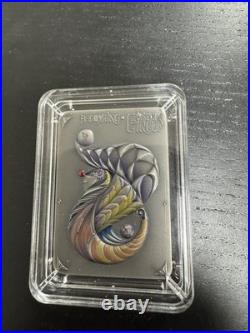 2 oz Antiqued Silver Coin 2024 NIUE Pastel Circus Transformative Design 2 oz Antiqued Silver Coin 2024 NIUE Pastel Circus Transformative Design