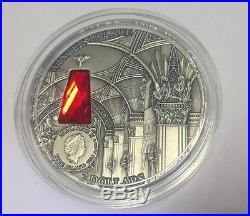 2oz WINTER PALACE Saint Petersburg Silver Coin 2$ Niue 2014, SWAROVSKY