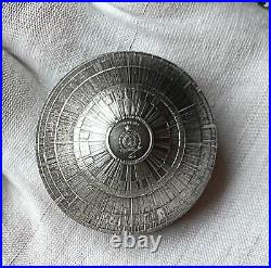 300g Silver Coin 2024 Niue $10 Star Wars Death Star Spherical Antiqued 3D Coin