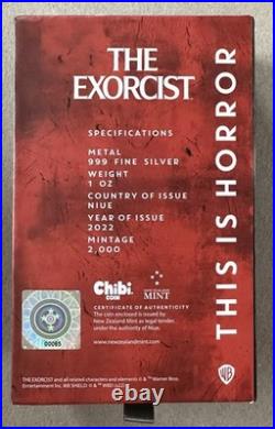 3 OZ PURE SILVER THE EXORCIST THE NUN & IT THIS IS HORROR CHIBI COIN Collection 3 OZ PURE SILVER THE EXORCIST THE NUN & IT THIS IS HORROR CHIBI COIN Collection