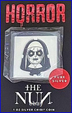 3 OZ PURE SILVER THE EXORCIST THE NUN & IT THIS IS HORROR CHIBI COIN Collection