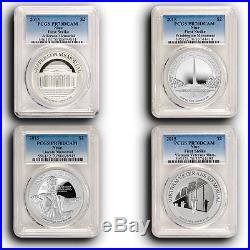 40 Coin Lot 2015 NIUE PCGS PR70 FS America's Monuments 1 oz Pure Silver Coins