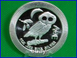5 2021 Niue Athena Owl Stackable 1 oz Silver Coins BU