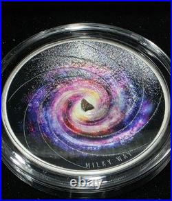 5 Dollar Milky Way Milky Way Niue Island 2 oz Silver + Meteorite 2022 MINT 5 Dollar Milky Way Milky Way Niue Island 2 oz Silver + Meteorite 2022 MINT