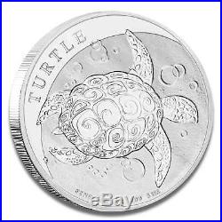 5 Unzen Niue Turtle 2018 Silbermünze New Zealand Mint Prägerfrisch