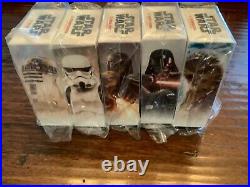 5-coin 2020 Chibi Darth Vader Chewbacca R2d2 Stormtrooper Boba Fett 1 Oz Silver