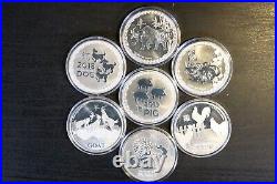 6oz? 2015 -2021 Full Niue Silver Collection $2 Year Of Lunar