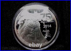 75 Years of Batman, Niue 5 Dollars 2 Oz Silver Proof Coin, 2014 Limited Edition